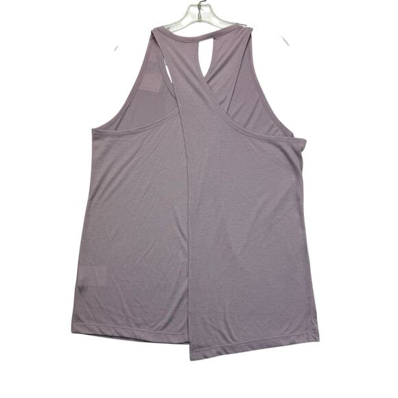 Nike Yoga Tank Top Womens Medium M Purple Dri Fit Lightweight Stretch NWT - Picture 2 of 12